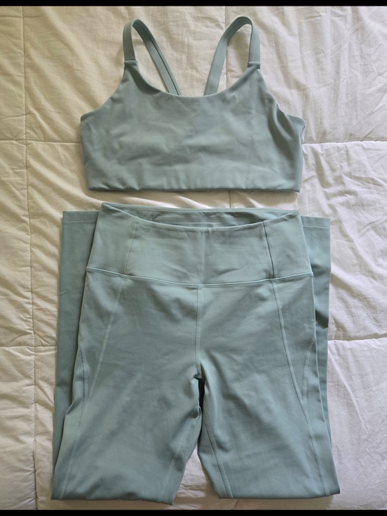 girlfriend collective Pants - girlfriend collective Compressive High-Rise Leggings with Lou Bra — Large | Pond